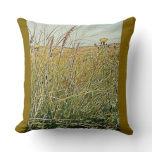 Throw Pillow "Wild flowers"
