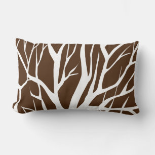 Throw Pillow-Winter Tree Lumbar Pillow