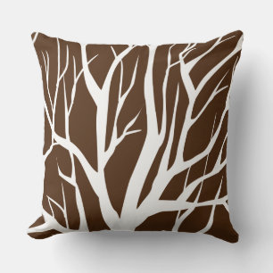 Throw Pillow-Winter Tree Pillow