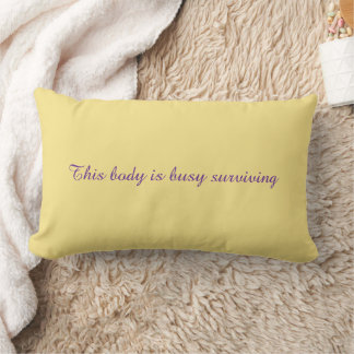 Throw Pillow with an inspirational message