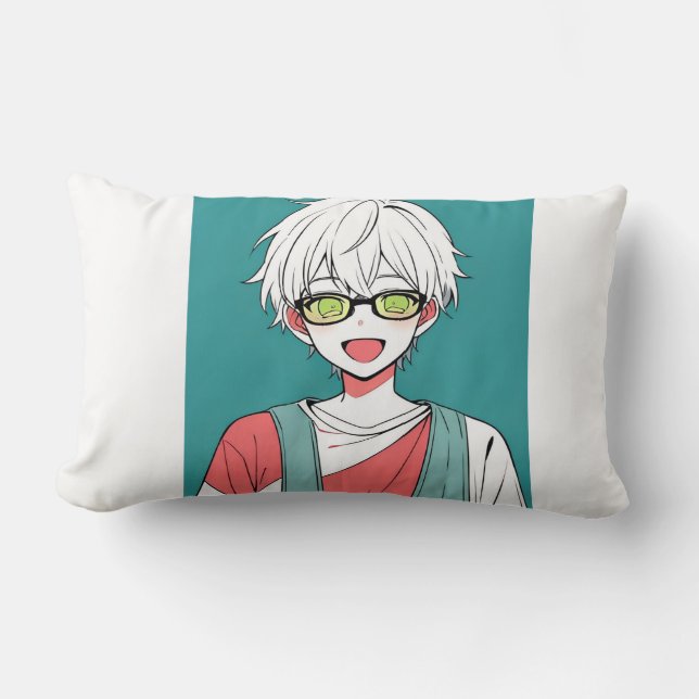 Throw Pillow with anime  (Front)
