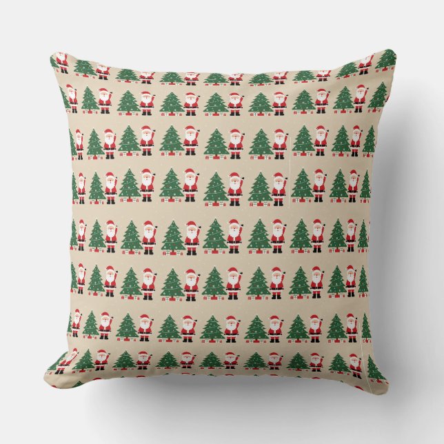  Throw Pillow With Christmas Decoration  (Front)