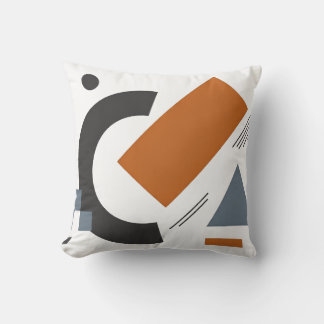 Throw Pillow with creative geometric art