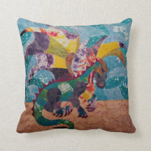 Throw Pillow with Dragon