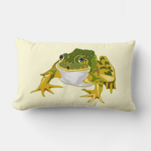 Throw Pillow with Frog