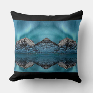 Throw Pillow with virtual mountain