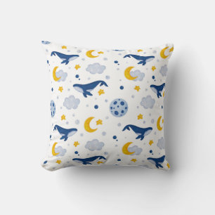 Throw Pillow with whales