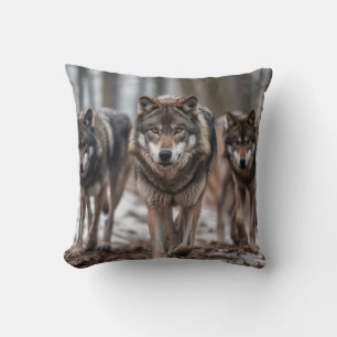 Throw Pillow-Wolves Pillow