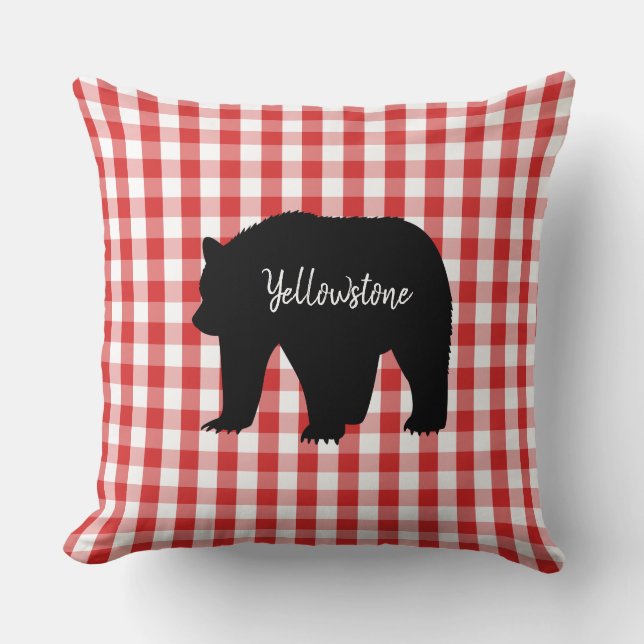 Throw Pillow-Yellowstone Bear Pillow (Front)
