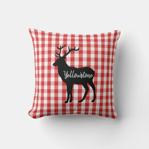 Throw Pillow-Yellowstone Elk Pillow