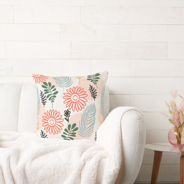 Throw Pillows featuring a modern pattern. (Couch)