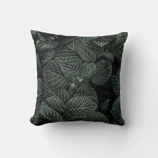 Throw Pillows with Green Leafed Plant Image