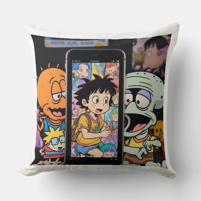 Throw Squidward Throw Pillow (Front)