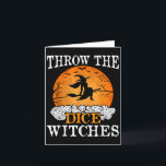 Throw The Dice Witches Bunco Party  Card<br><div class="desc">Throw The Dice Witches Bunco Party</div>