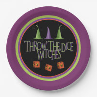 Throw The Dice Witches Bunco Plate