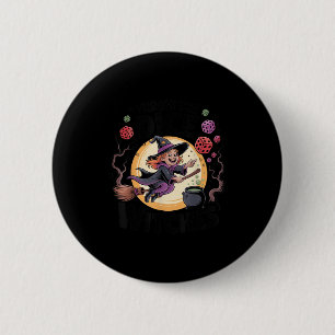 Throw The Dice Witches Halloween Bunco Dice Game D 2 Inch Round Button