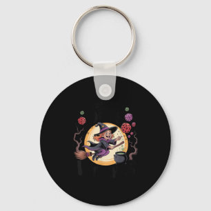 Throw The Dice Witches Halloween Bunco Dice Game D Keychain
