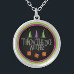 Throw The Dice WItches Necklace<br><div class="desc">Fun Throw The Dice Witches Necklace is perfect for a gift or prize.  Featured are three witches hat and three customized dice that feature flying witches.  Perfect for Las Vegas,  Casino's Casino Night,  Craps,  Bunco and more.  Fun for Halloween themed events.</div>