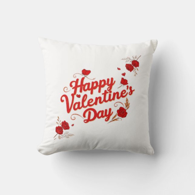Throw Watercolor Wash Throw Pillow with Whimsical (Front)