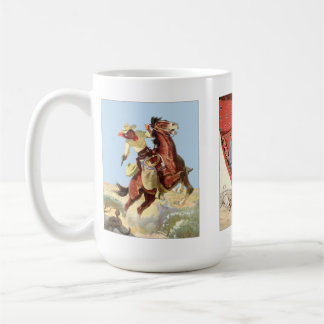Throwback Space Pulp Western Riders Vintage Mug