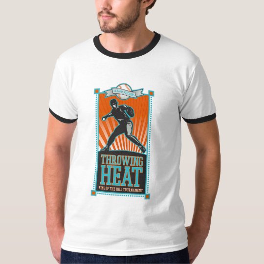 Throwing Heat Baseball T-shirts