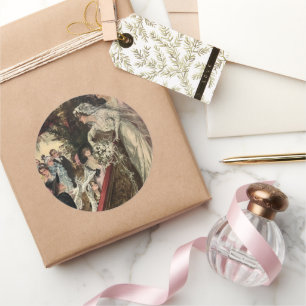 Throwing the Bouquet Classic Round Sticker