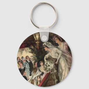 Throwing the Bouquet Keychain