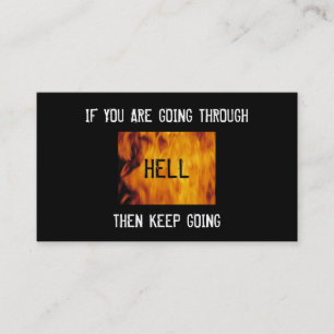 thru hell church bc business card