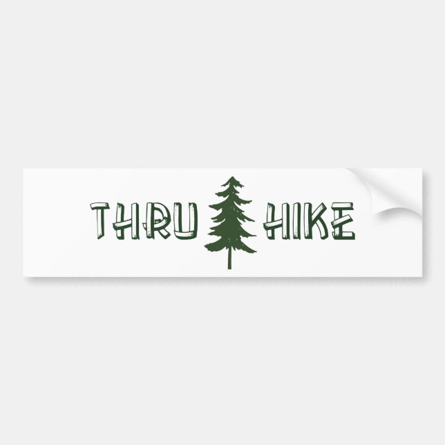 Thru Hike Bumper Sticker (Front)