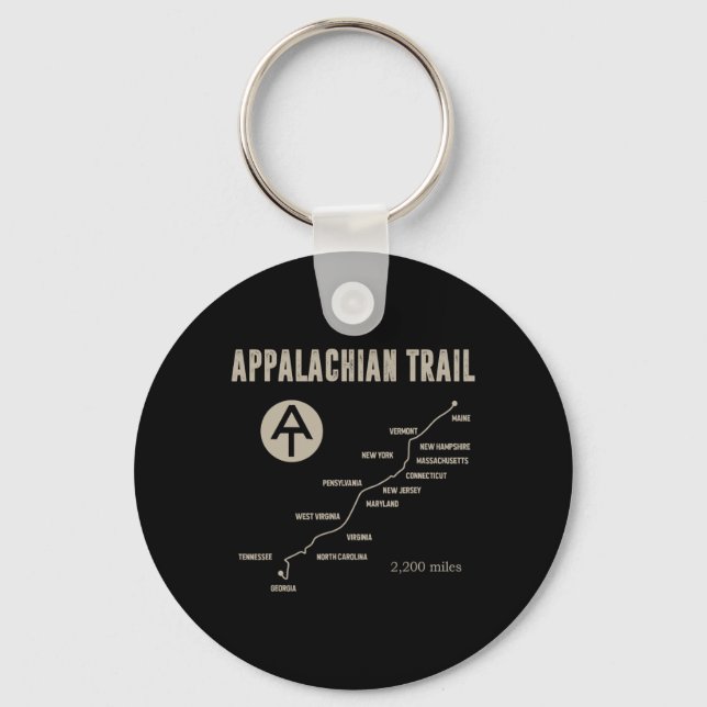 Thruh Hiker  Keychain (Front)