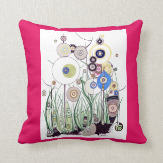 Thrush and  Wanderlust Throw Pillow