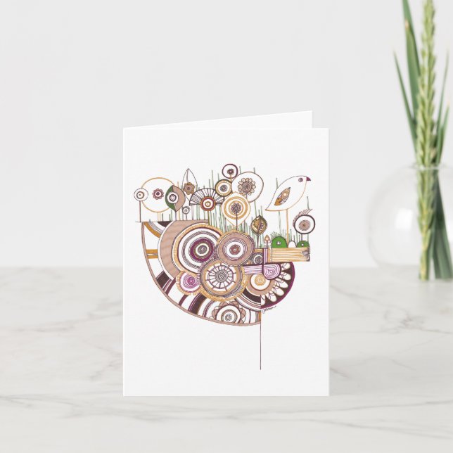 Thrush Blank Note Card (Front)