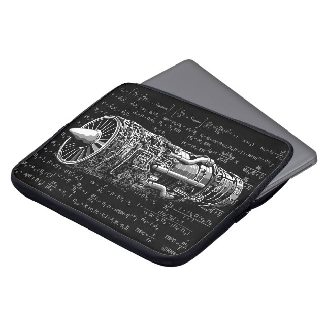 Thrust matters! laptop sleeve (Front Top)