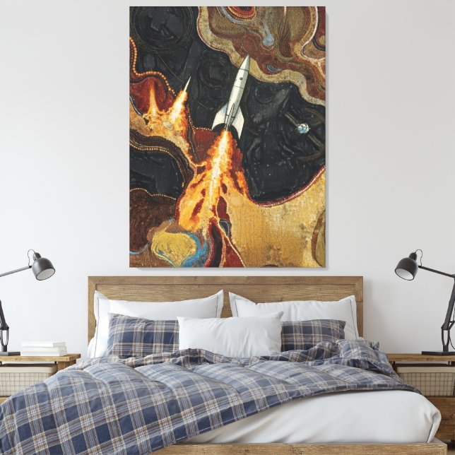 Thrusters canvas print (Insitu(Bedroom))