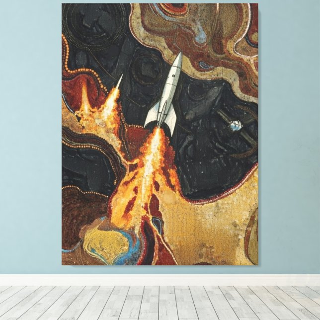 Thrusters canvas print (Insitu(Wood Floor))