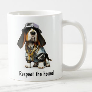 Thug Life Basset Hound Coffee Mug
