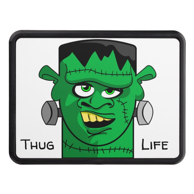 Thug Life Frankenstein Tow Hitch Cover (Front)