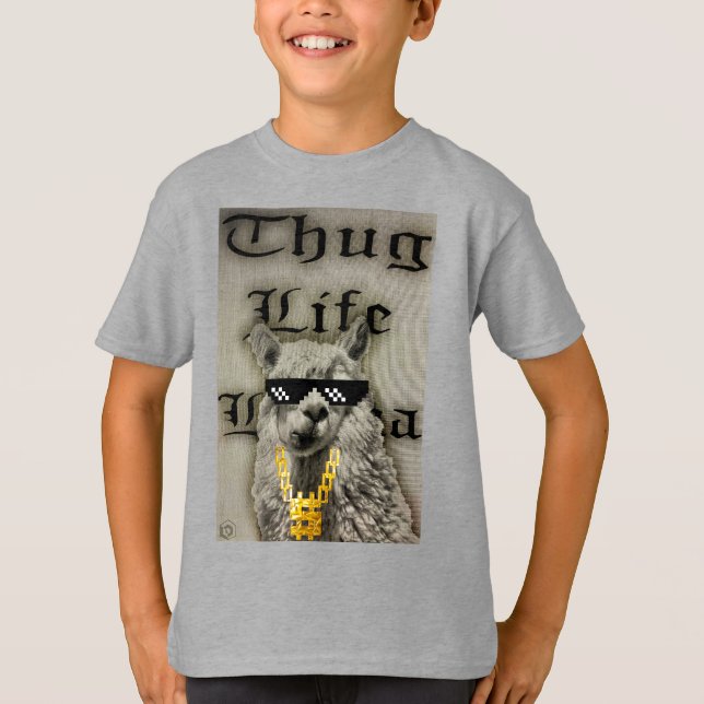 Thug Life Llama T-Shirt (Front)