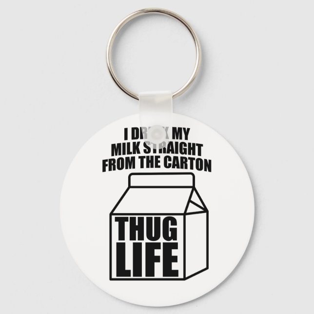 Thug Life Milk Carton Keychain (Front)