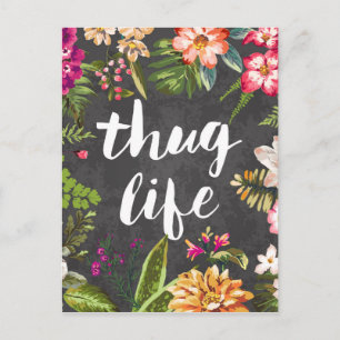 Thug life postcard