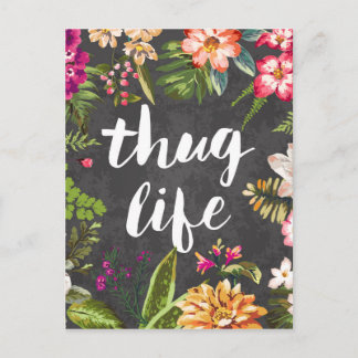 Thug life postcard