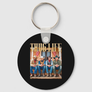 Thug Life Trump Vance Kennedy Elon 1  Keychain