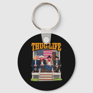 Thug Life Trump Vance Kennedy Elon Shirt  Keychain