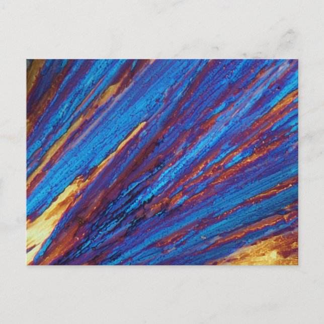 Thulium nitrate under the microscope postcard (Front)