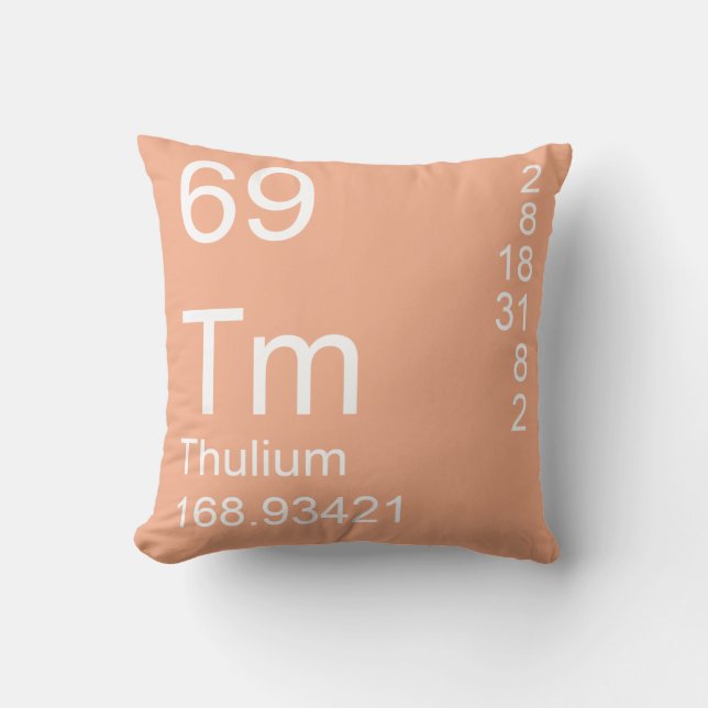 Thulium Throw Pillow (Front)