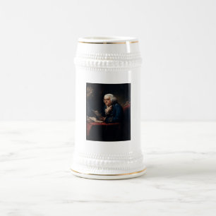 Thumb Portrait, Benjamin Franklin Founding Father Beer Stein