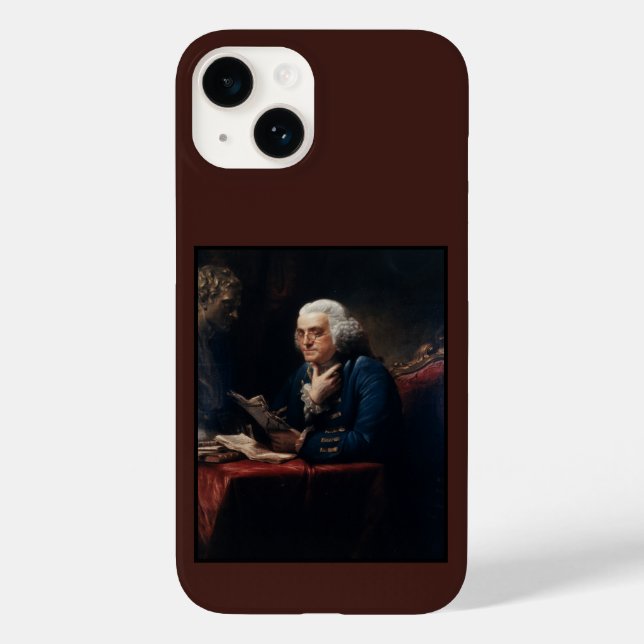 Thumb Portrait, Benjamin Franklin Founding Father Case-Mate iPhone Case (Back)