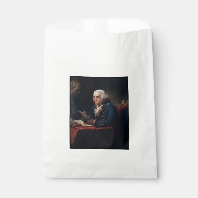 Thumb Portrait, Benjamin Franklin Founding Father Favour Bag (Front)