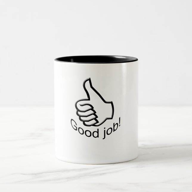 Thumb up Two-Tone coffee mug (Center)