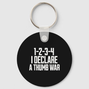 Thumb War Chant, Thumb Wrestling Champion, Thumb W Keychain